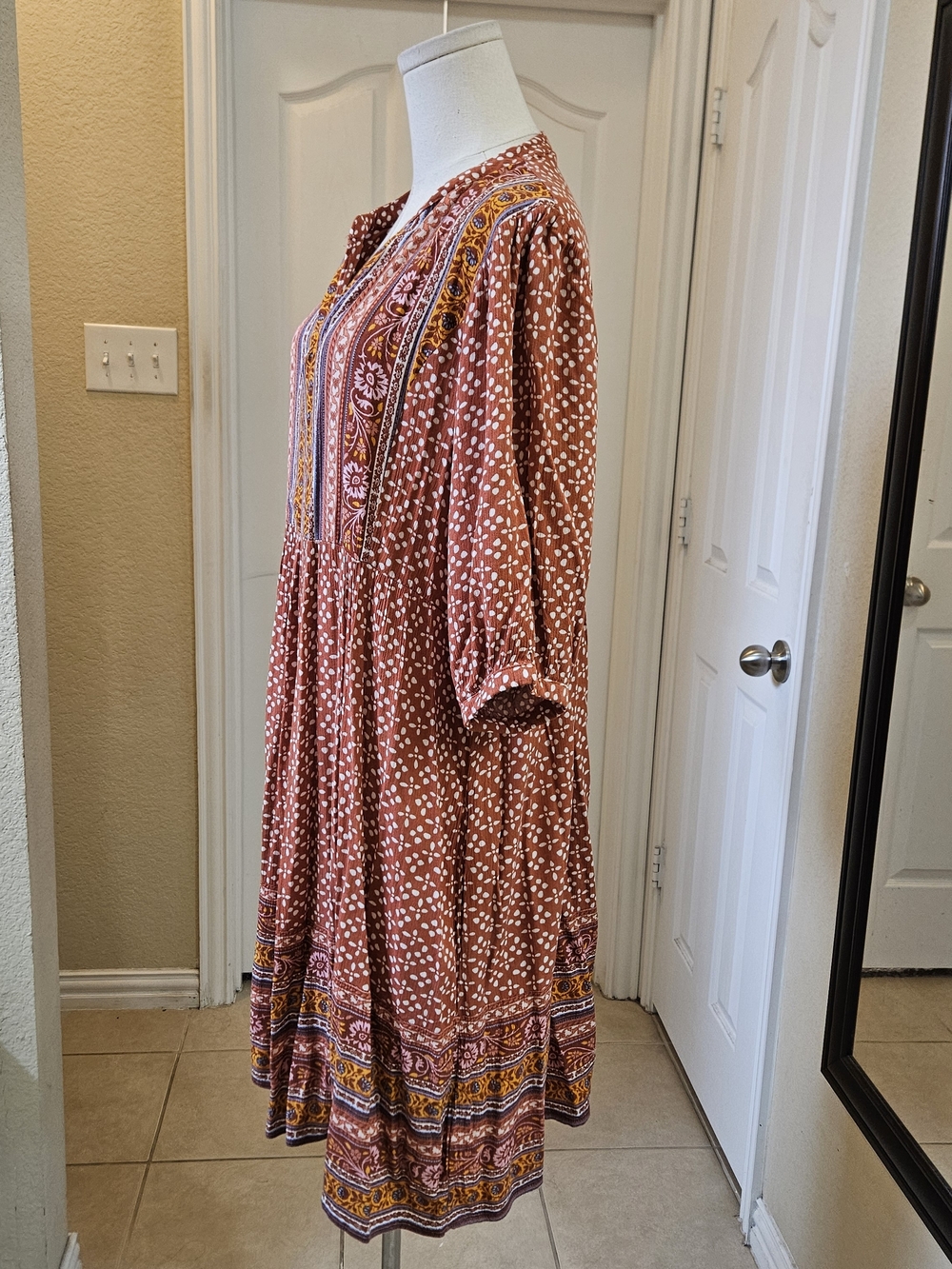 Knox Rose Boho Peasant Dress – Size Medium - Picture 7 of 12